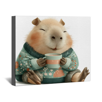 Capybara dans une toile tendue en toile dans de nombreuses tailles