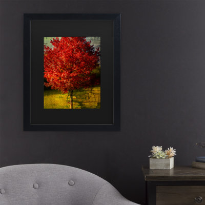 « red automne », reproduction de peinture à l’huile sur toile encadrée