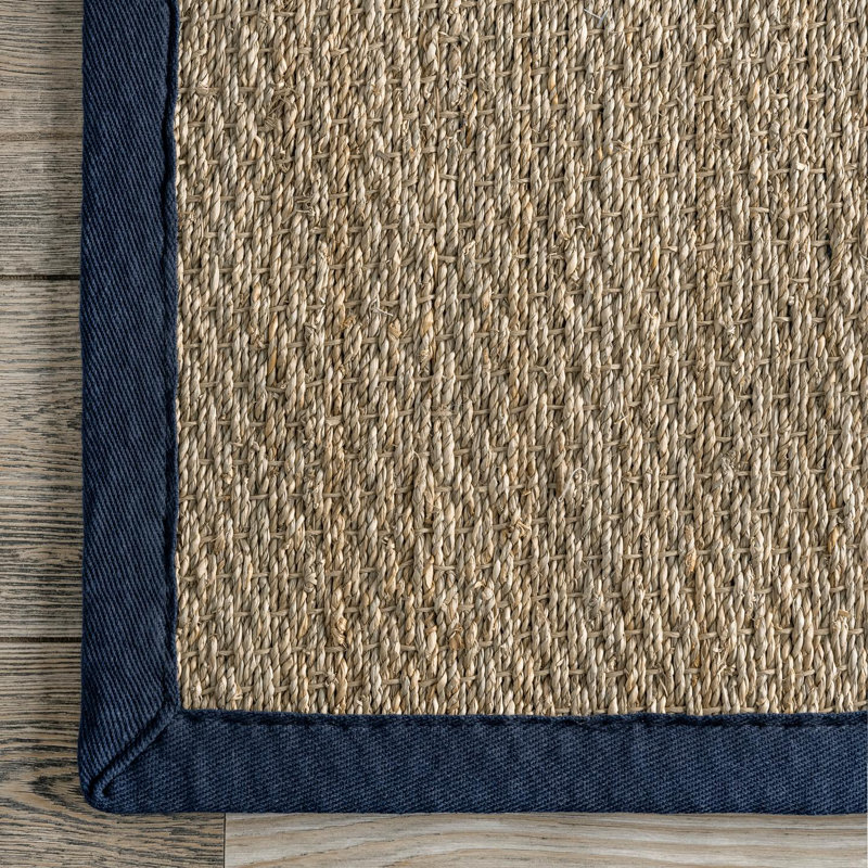 Tapis beige Bystrc Seagrass, Tapis de couloir 2 pi 6 po x 8 pi