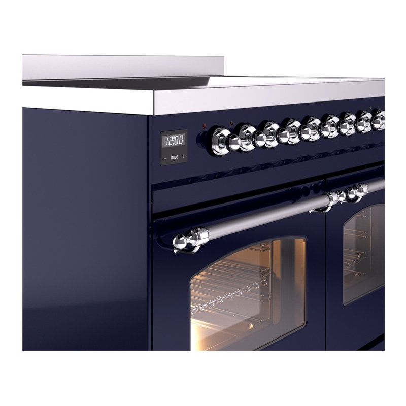 ILVE Nostalgie II 40 in Induction Range, Midnight Blue/Chrome