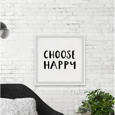 Choose Happy - Single Picture Frame Print