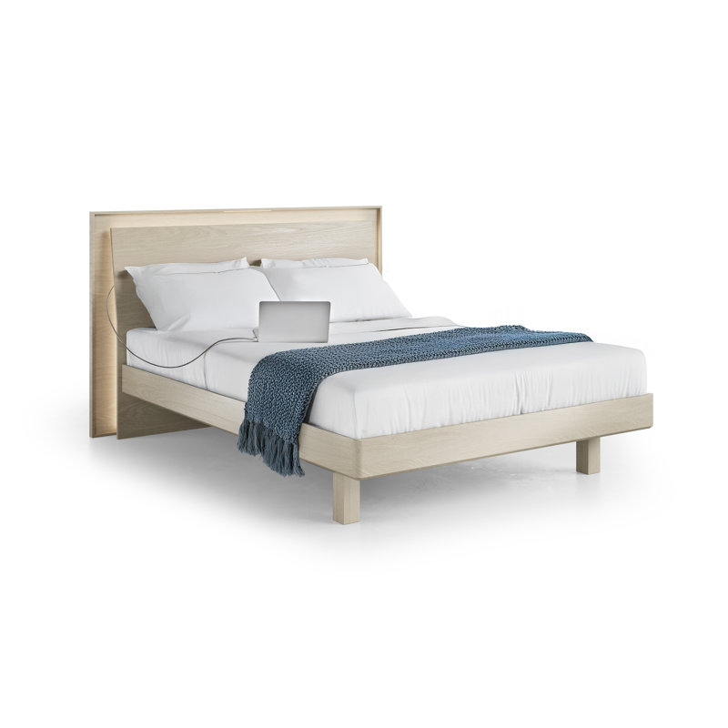 Kava Queen Bed, Washed Oak