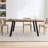 70.9'' Wood Dining Table in Walnut