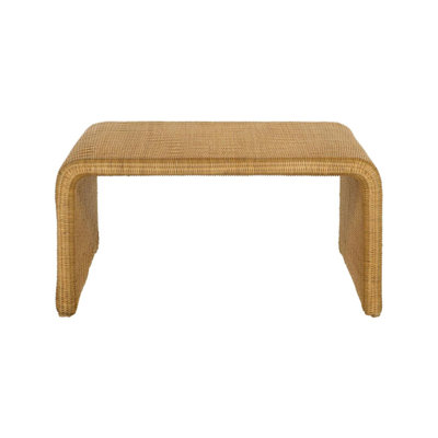 Square Woven Rattan Coffee Table, Natural