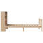 Bookcase Bed Without Mattress Solid Wood Pine-934755866-934755862