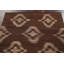 Tapis brun à motif géométrique kilim 5 x 6