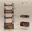 HOMCOM 6-Tier Industrial Bookcase Shelving Unit, 60x30x176-406881623