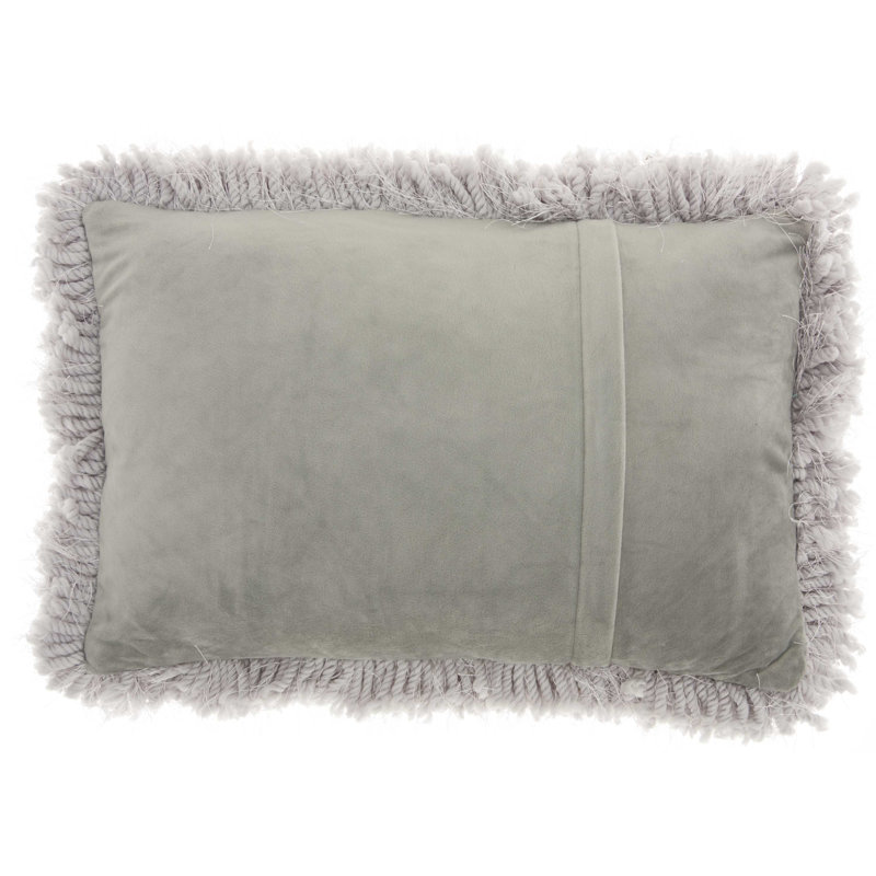  Rectangular Pillow Cover & Insert, Light Gray