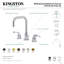 Robinet de salle de bain espacé Kingston avec ensemble de drain-1087905186-1087905215