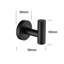 Paquet de 6 crochets pour serviettes de salle de bain, crochets muraux pour cuisine, noir mat