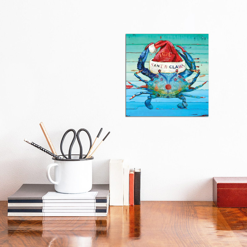 Santa Claws by Danny Phillips - Wrapped Canvas Painting, 30.48 cm H x 30.48 cm W