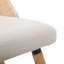 Chaise d'appoint Mid-Century moderne en bois massif