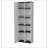 White and Black 1-Door Multistorage Kitchen Pantry-632570910