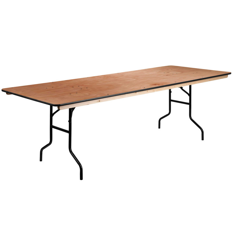 Marcott Rectangular Wood Folding Event Table, 30" H x 96" L x 36" W
