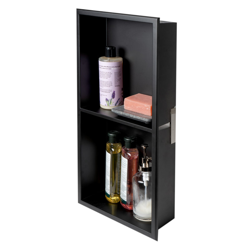Stainless Steel Shower Shelf, Black 