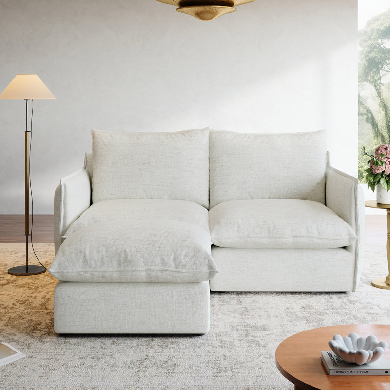 Canapé modulaire rembourré, canapé Cloud, canapé modulaire modulaire, canapé confort moderne rembourré de duvet avec housse romvable pour salon, siège profond