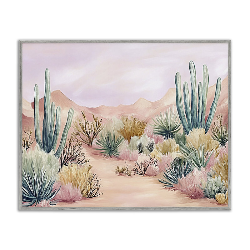 Giclée encadrée par Desert Wonderland, design par Ramona Murdock, H 24 po x l 30 po, Estampe numérique Farmhouse