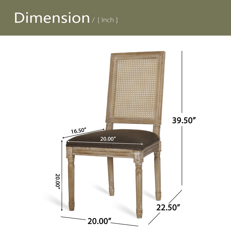 Chaise de salle à manger, Brun, Noyer