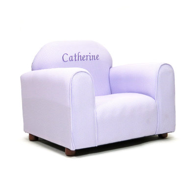 Keet Personalized Kids Club Chair, Gingham