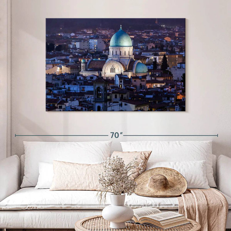Grande synagogue Kavia, Florence, H 32 po x l 48 po