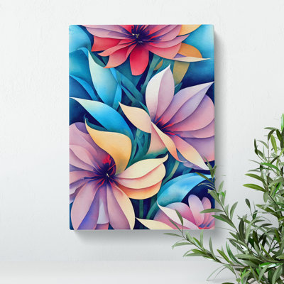 Entrancing Flowers No.1 - Wrapped Canvas