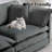 Haninerm Chenille Round Arm Loveseat-1428280038-1438211861