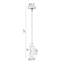 Luminaire suspendu simple à 1 lumière Angelus-96149650