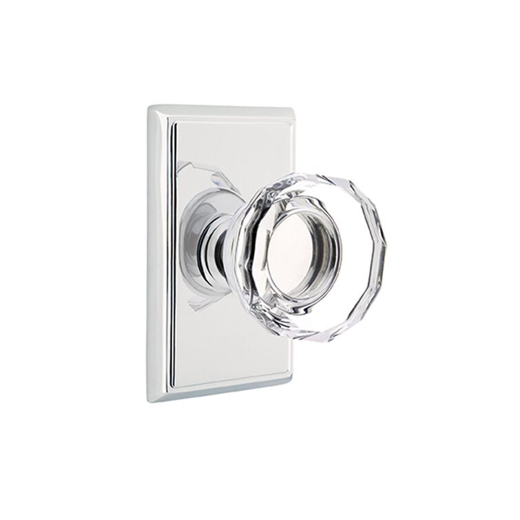 Privacy (Bed & Bath) Providence Knob with Rectangular Rose