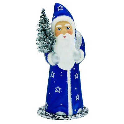 Schaller Paper Mache Candy Container Santa with Boot -  Alexander Taron, 1314