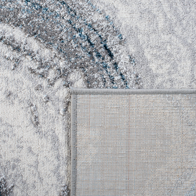 Benisch Performance Abstract Rug, Square 6'7"
