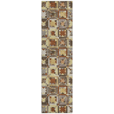 Machine Washable Indoor/Outdoor Chantille ACN2553 Patchwork Rug