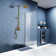 Exposed Thermostatic Shower System 36" Wall Mounted with 1.75 GPM Handshower and Lever/Cross Handles