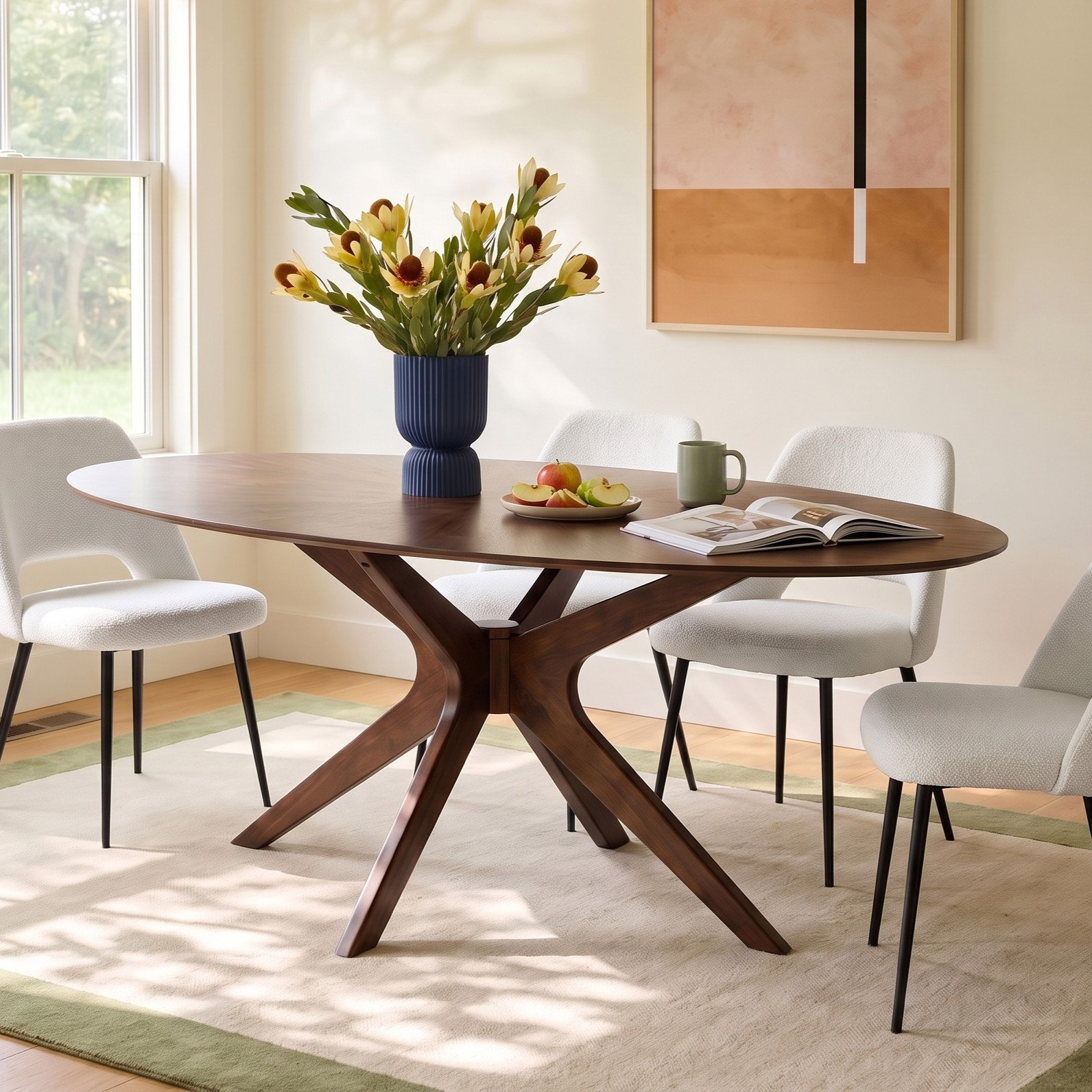 Nestor 75'' Oval Dining Table