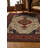 Guria Beige/Brown/Burgundy Oriental Vintage Look Machine Printed Cotton Chenille Area Rug-1914337899