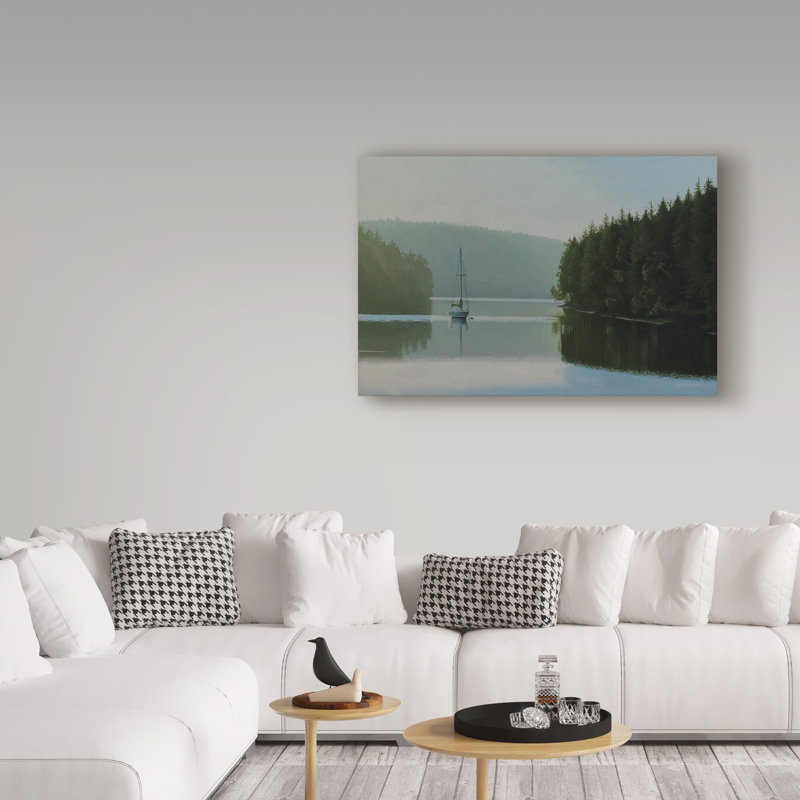 «Calm Morning» par Etelca, impression sur toile tendue, H 12 po x l 19 po x P 2 po