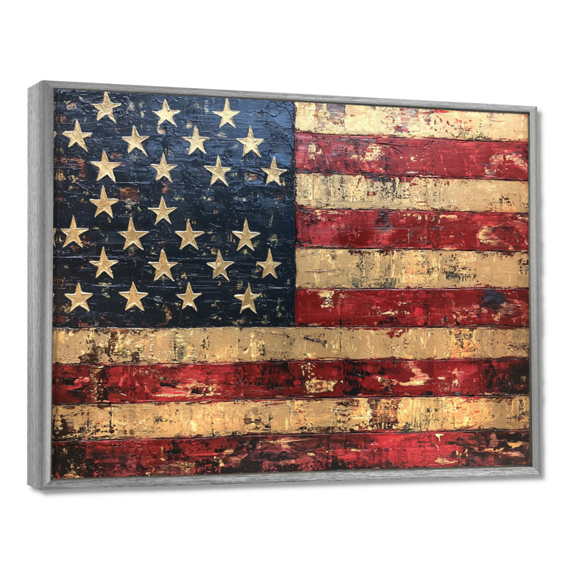 Drapeau de Moberly, drapeau des États-Unis, Argent argent, H 34 po x l 44 po