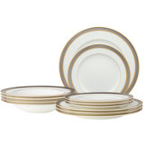 Noritake Brilliance 12-Piece Dinnerware Set, Service for 4