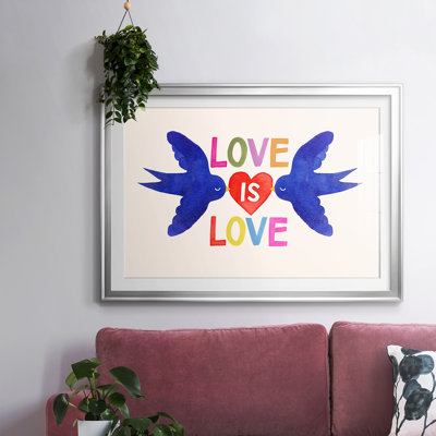 «Love Loudly», reproduction encadrée sur papier
