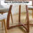 Alma 36 Inches Round Dining Table for 2-4, Rubber Wood, Mid-Century Modern Kitchen & Dining Room Tables with Cross Legs, Space-Saving, Water-Resistant & Versatile, Easy Setup, Walnut-63358881