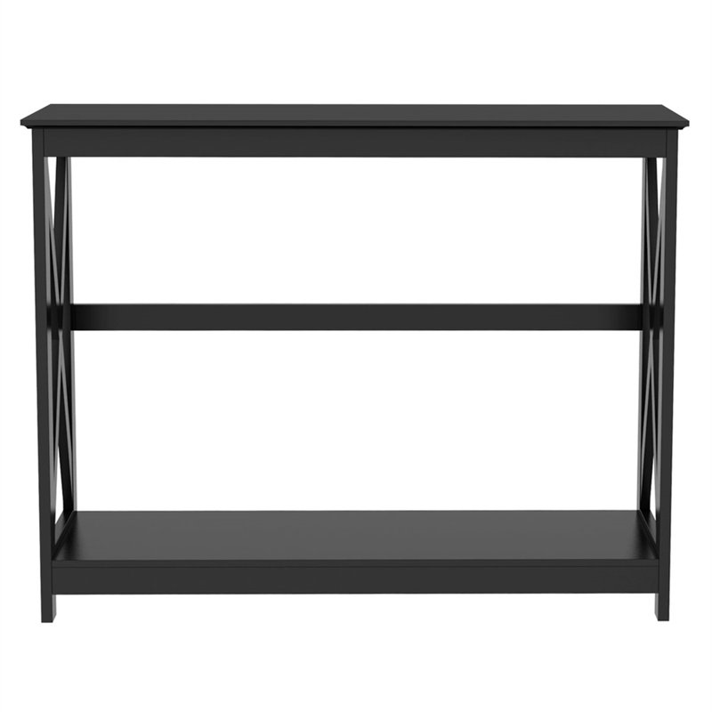 101.5cm W Solid Wood Console Table, Black