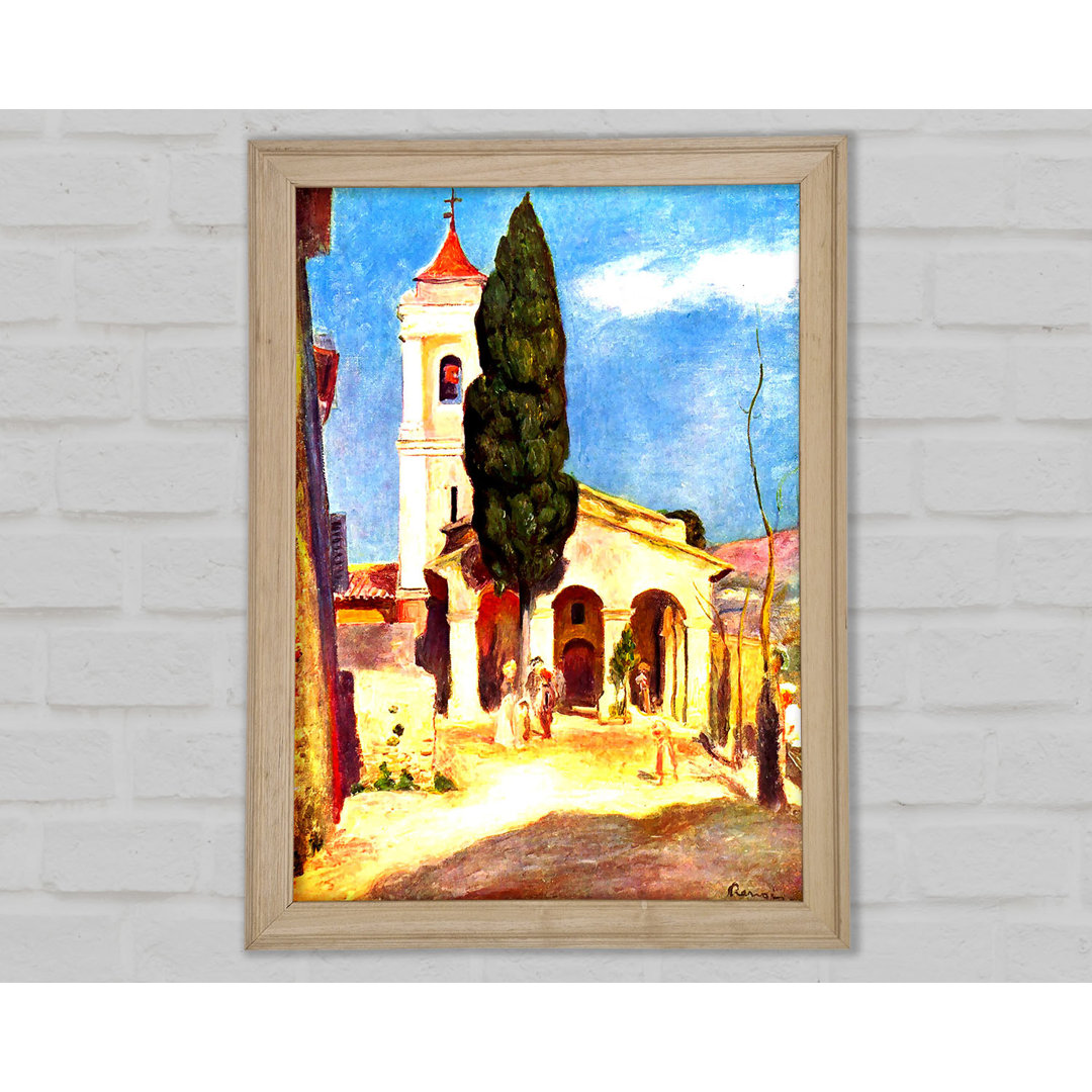 Kirche in Cagnes von Renoir - Einzelne Bilderrahmen Kunstdrucke