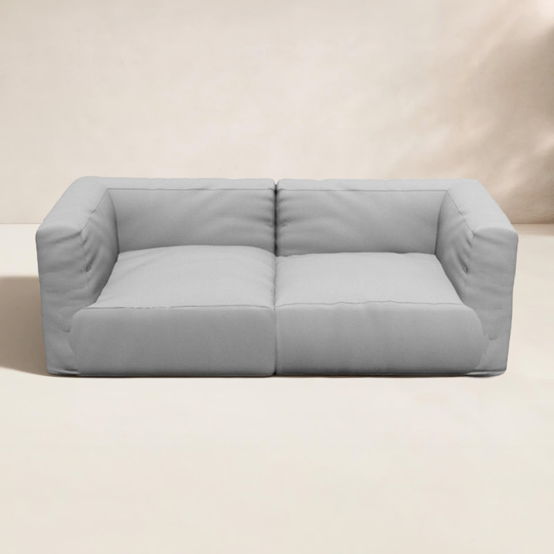 GROW 74.8" Wide Outdoor Symmetrical Patio Sectional with Cushions