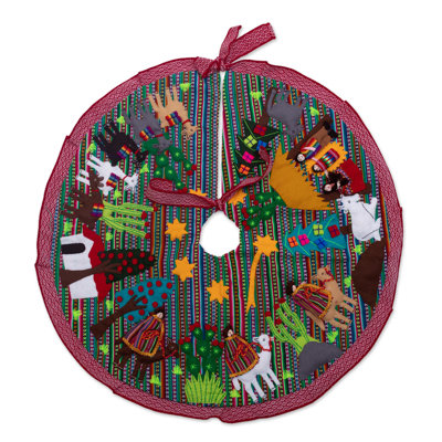 Kaleab Solid Color Cotton Tree Skirt