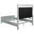 Metallic Upholstered Tufted Queen Panel Bed