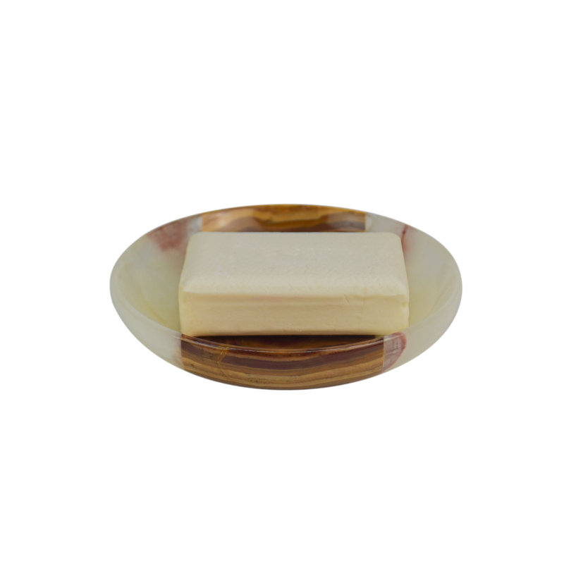 Abbiegale Marble Soap Dish, Desert Sand/Amber