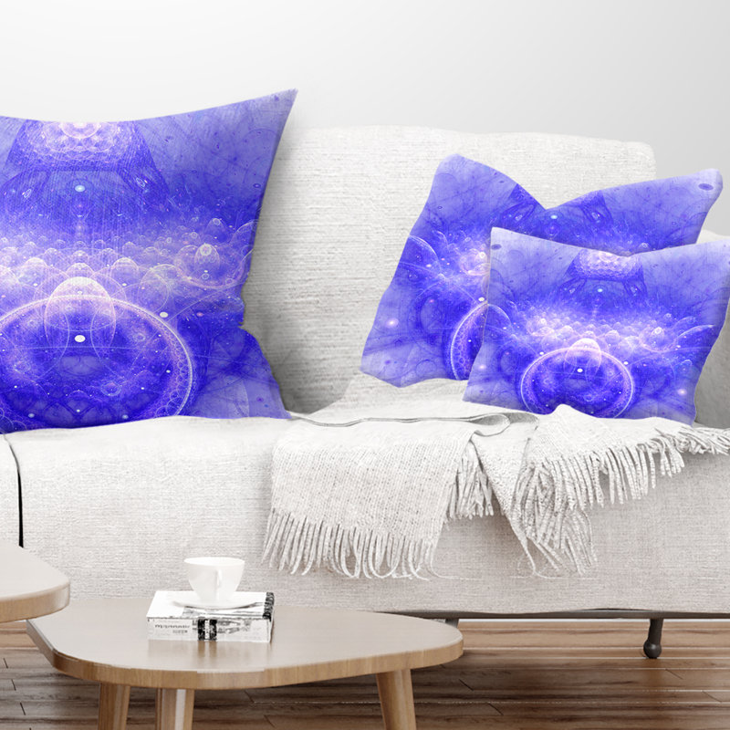 Coussin Infinity World, Bleu