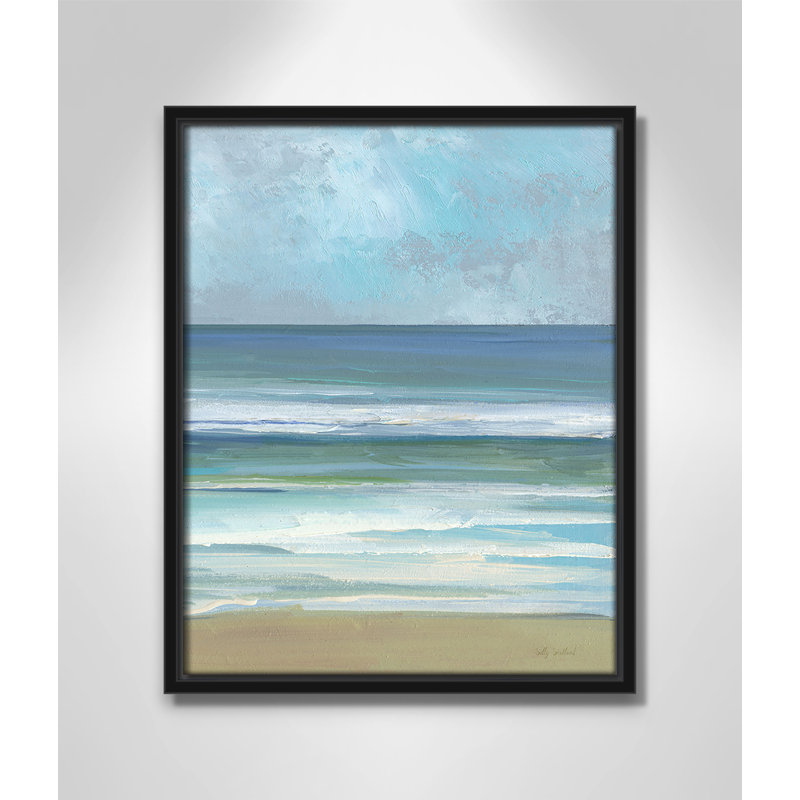 «Gentle Waves II» par Sally Swatland, H 15,5 po x l 12,5 po, Noir