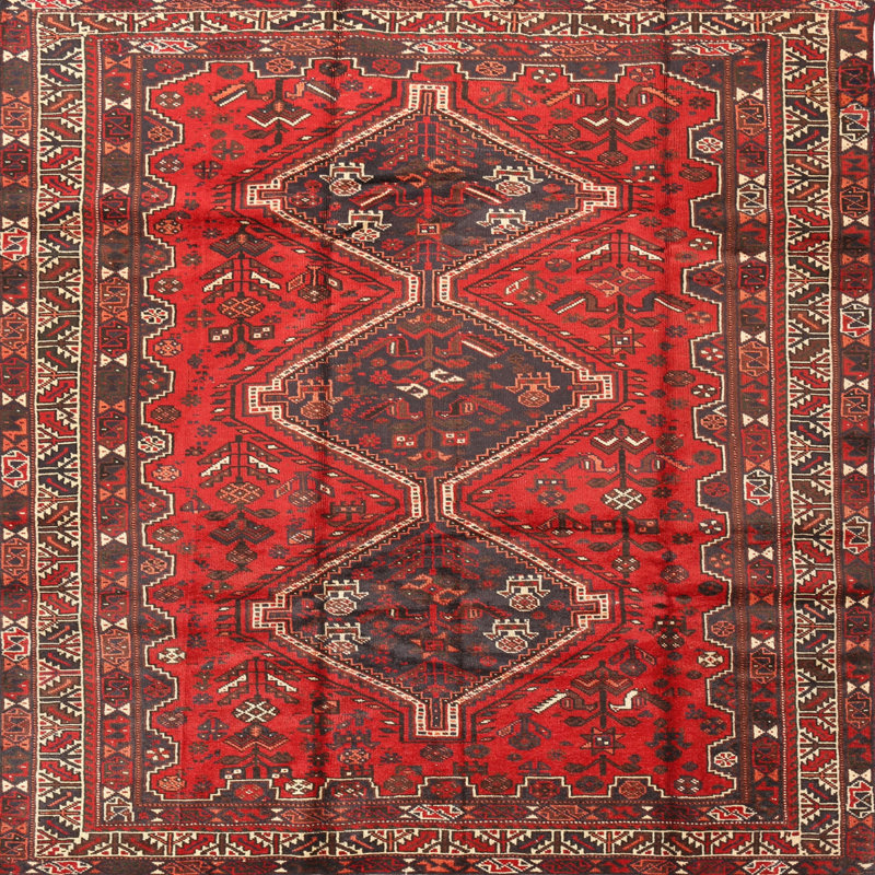Southwestern Indoor Rug, Square 6'