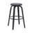 Space-saving Swivel Bar Stool, Gray Upholstered, Mid-century Modern Kitchen