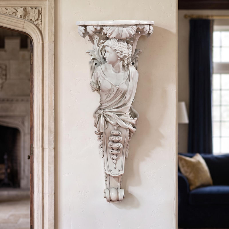 French Baroque Caryatid Wall Sculpture, Left